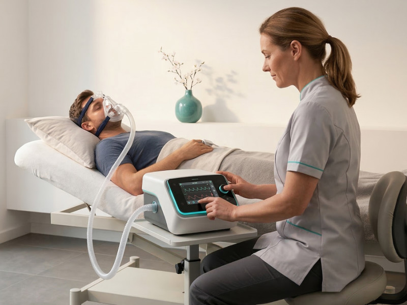 IHHT Therapeutin bei einer Sitzung in der Einzelpraxis